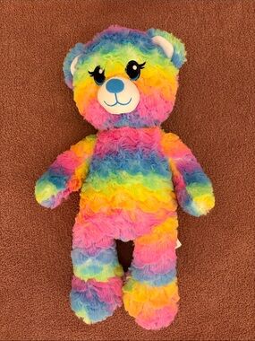 Build A Bear Rainbow Plush Teddy Bear